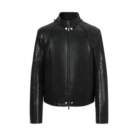 ordúdíordú | Jacket - Multi-button Armor-style Leather Jacket