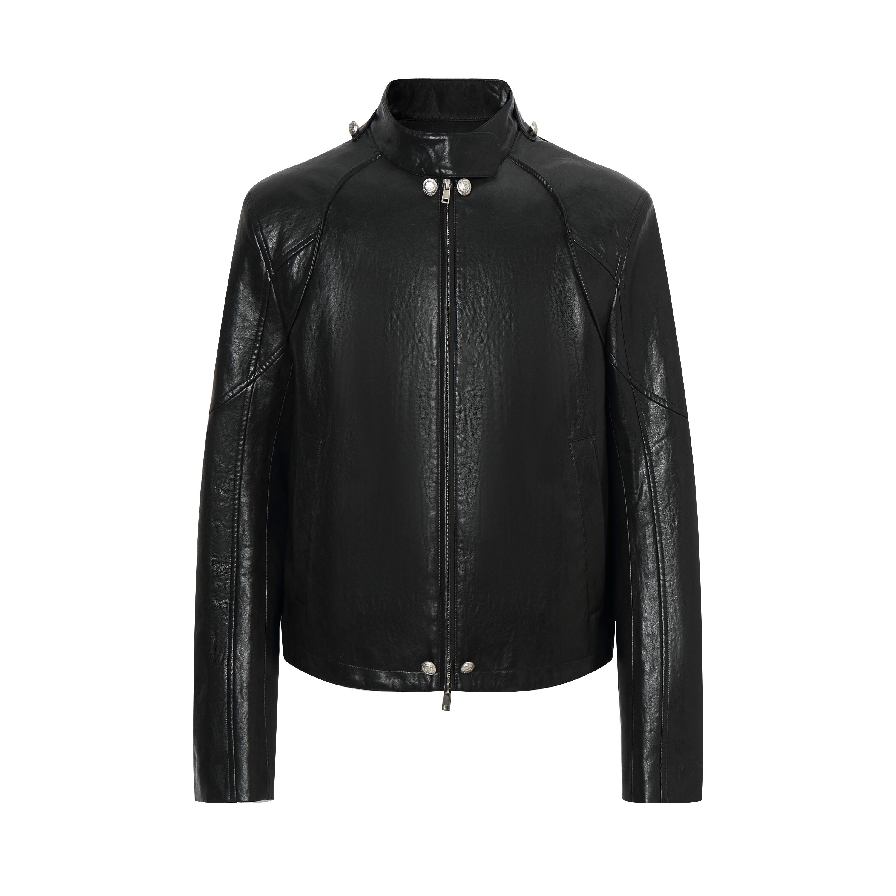 ordúdíordú | Jacket - Multi-button Armor-style Leather Jacket