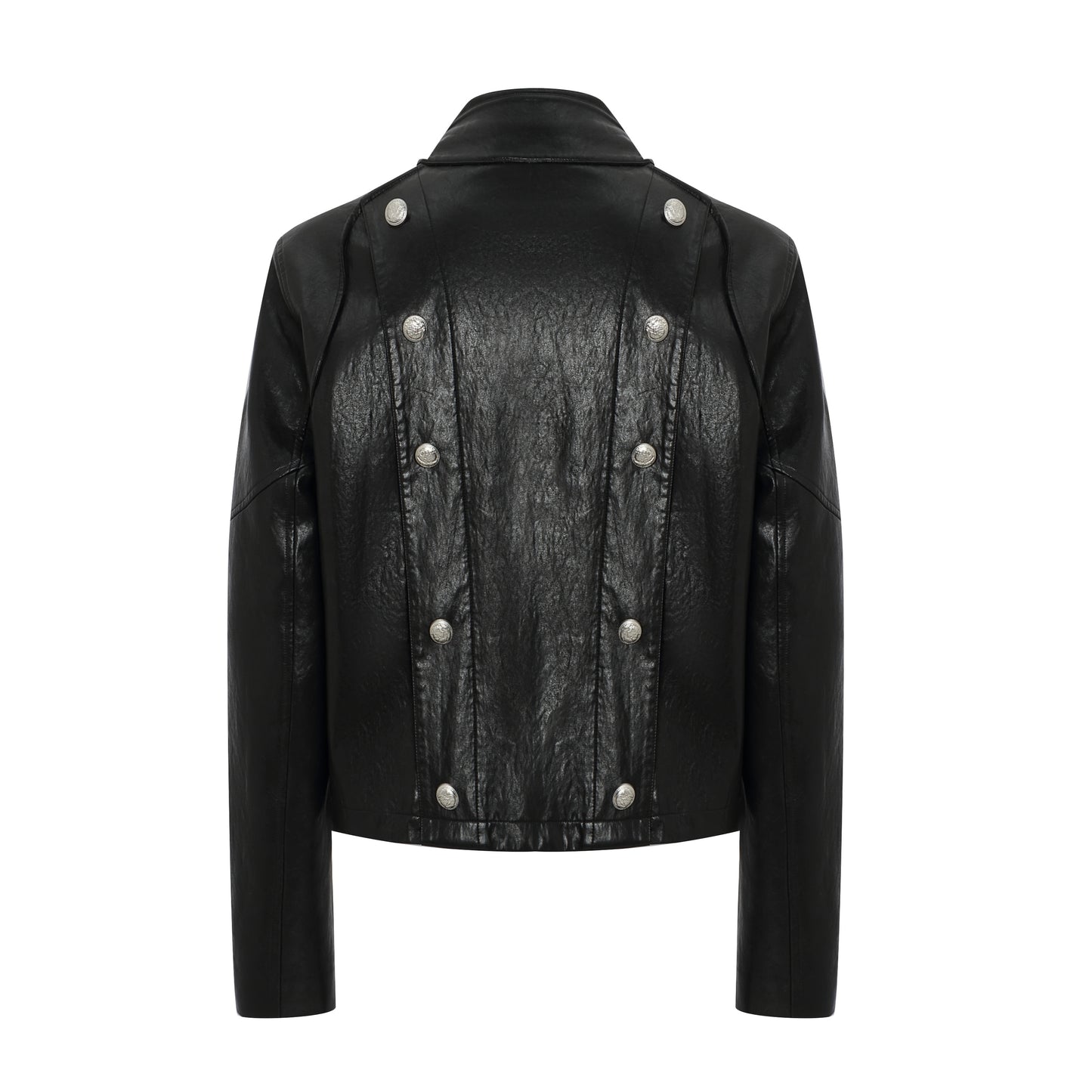 ordúdíordú | Jacket - Multi-button Armor-style Leather Jacket