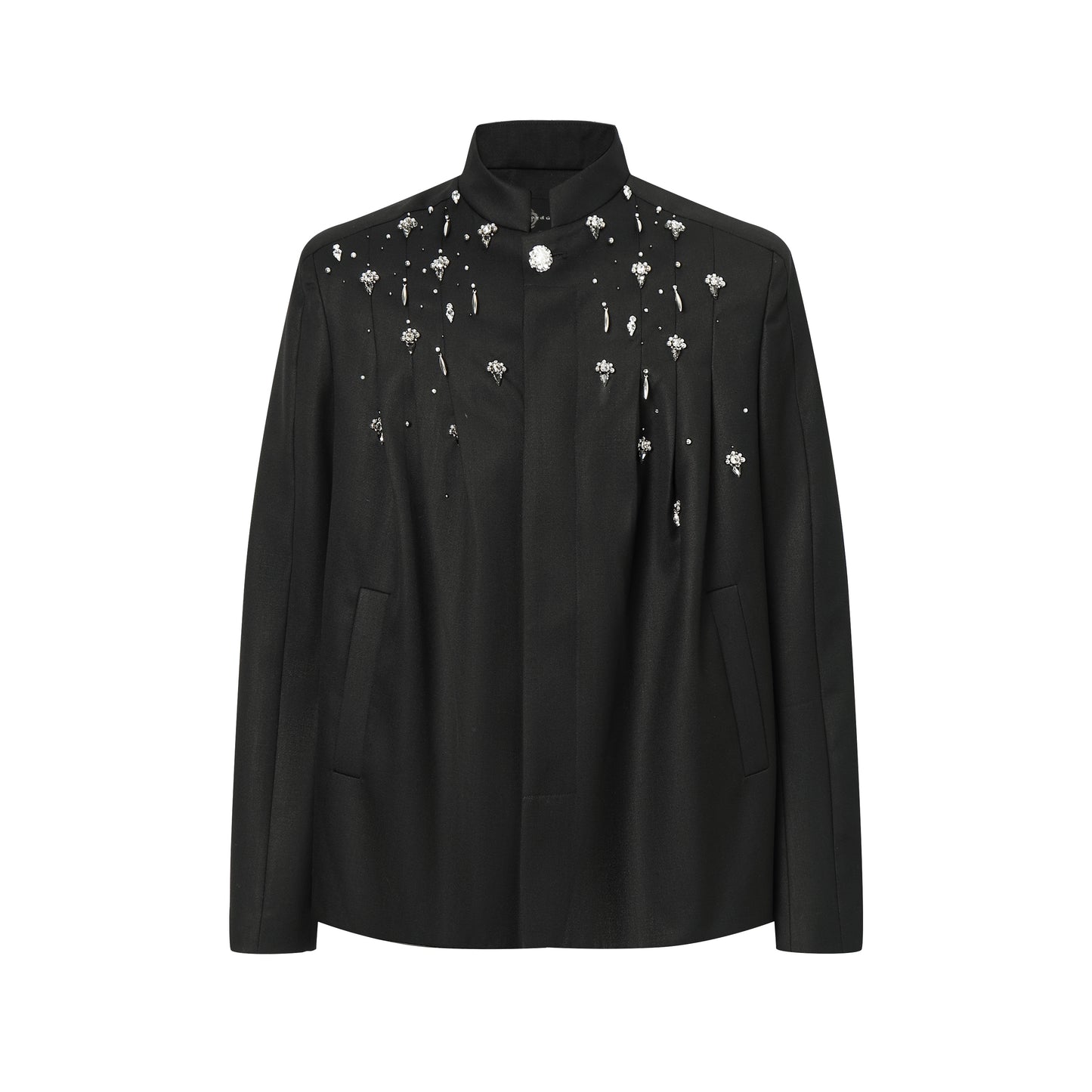 ordúdíordú | Jacket - Zhongshan Suit Studded with Diamonds and Beads