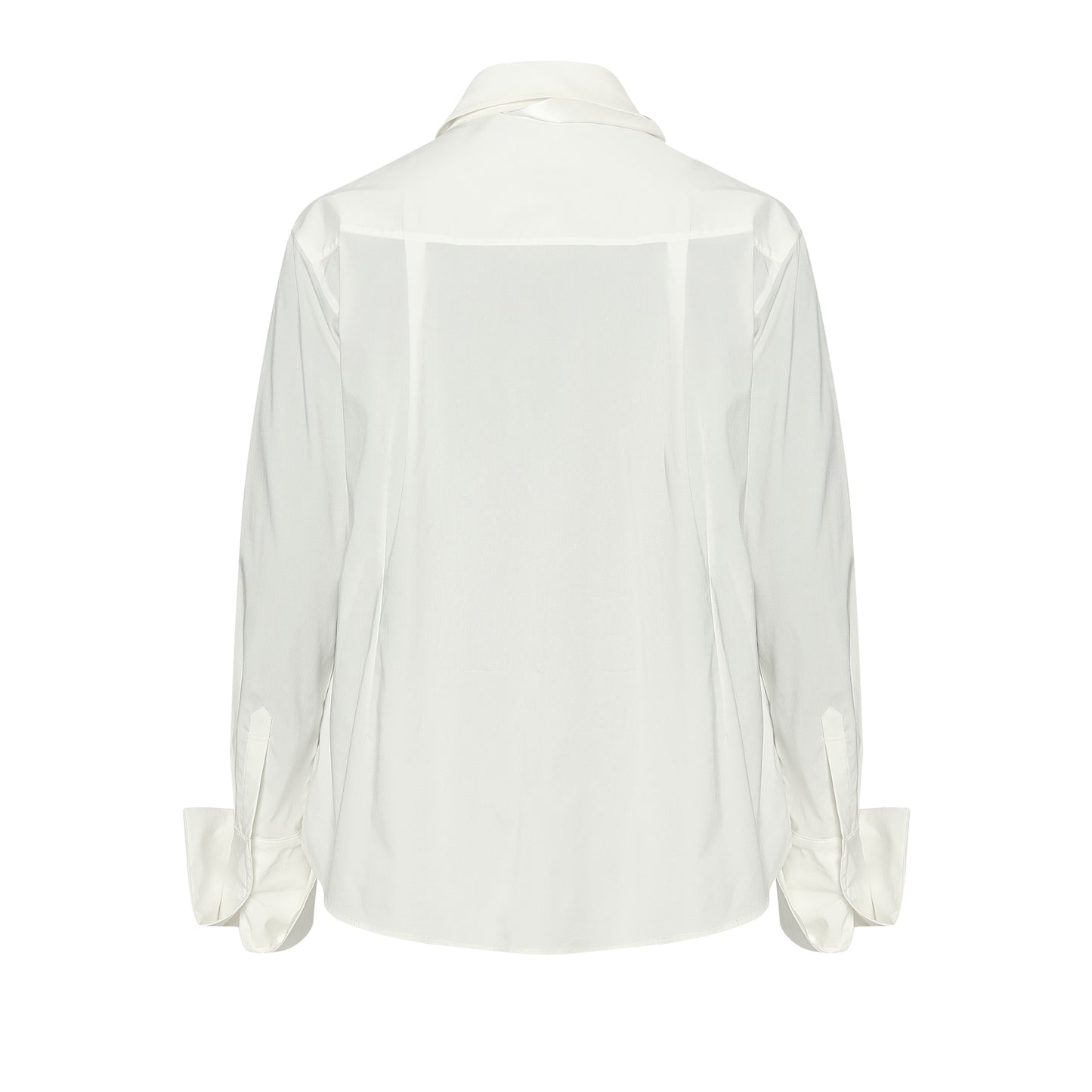 ordúdíordú | Shirts - Shirt with Folded Cuffs and Tie Collar