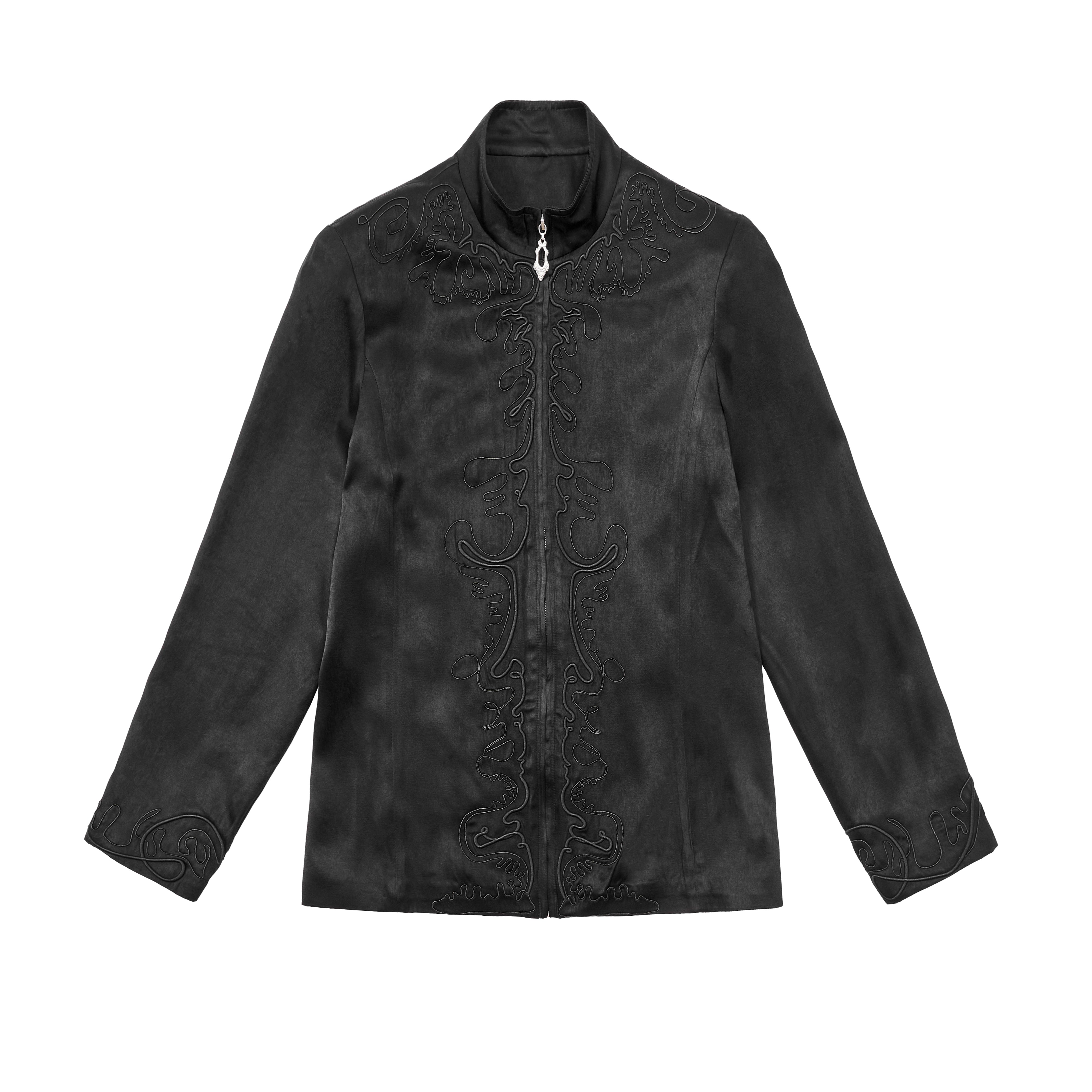 ordúdíordú | Jacket - New Chinese Embroidered Stand-up Collar Jacket