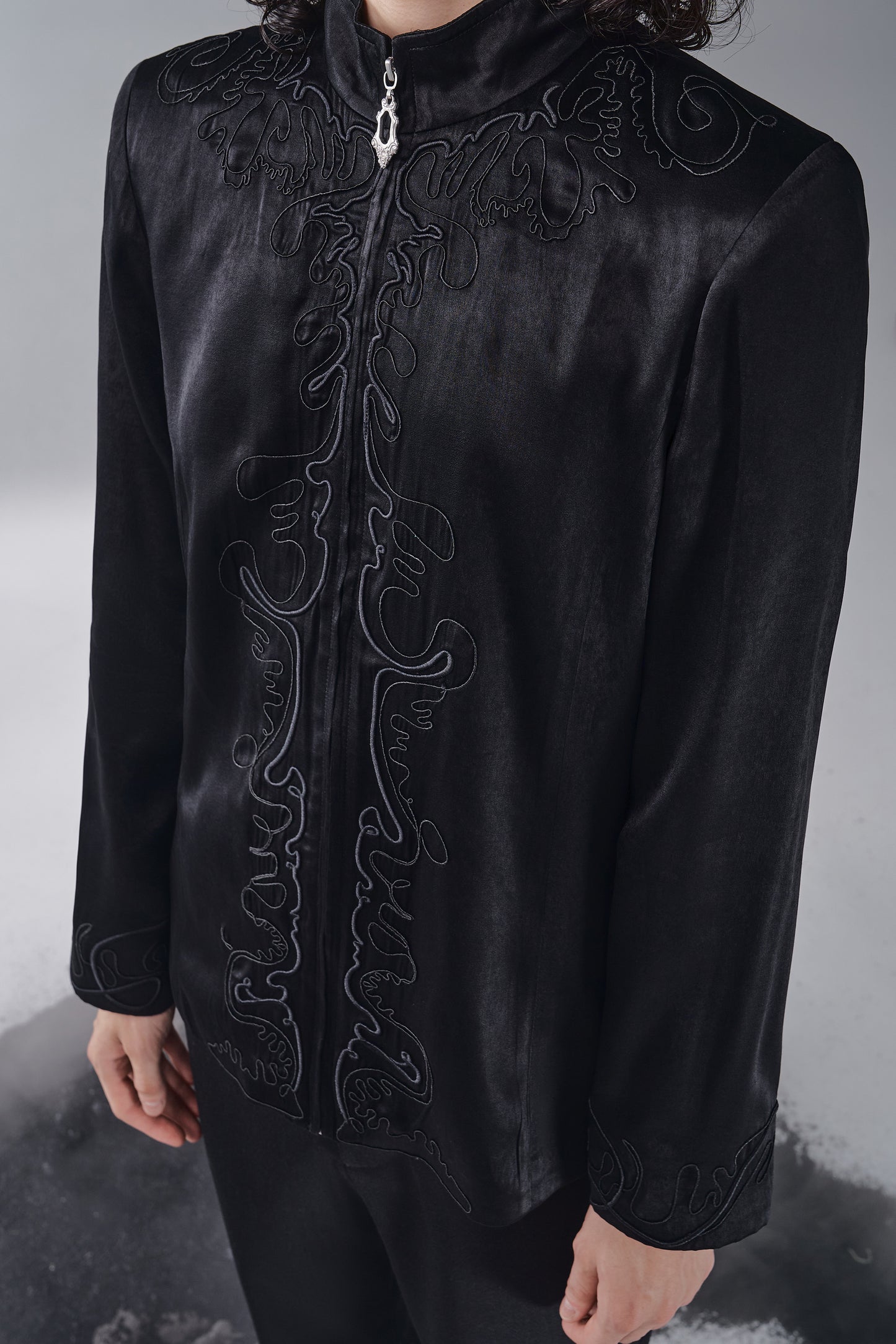 ordúdíordú | Jacket - New Chinese Embroidered Stand-up Collar Jacket