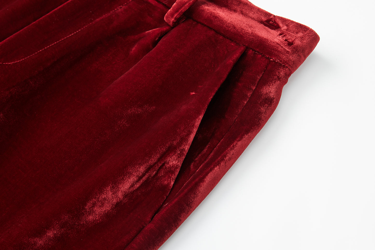 ordúdíordú | Trousers - Red Velvet Pants