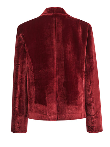 ordúdíordú | Suit- Red Velvet Suit with Pressed Diamond
