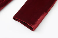 ordúdíordú | Suit- Red Velvet Suit with Pressed Diamond