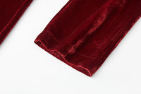 ordúdíordú | Suit- Red Velvet Suit with Pressed Diamond
