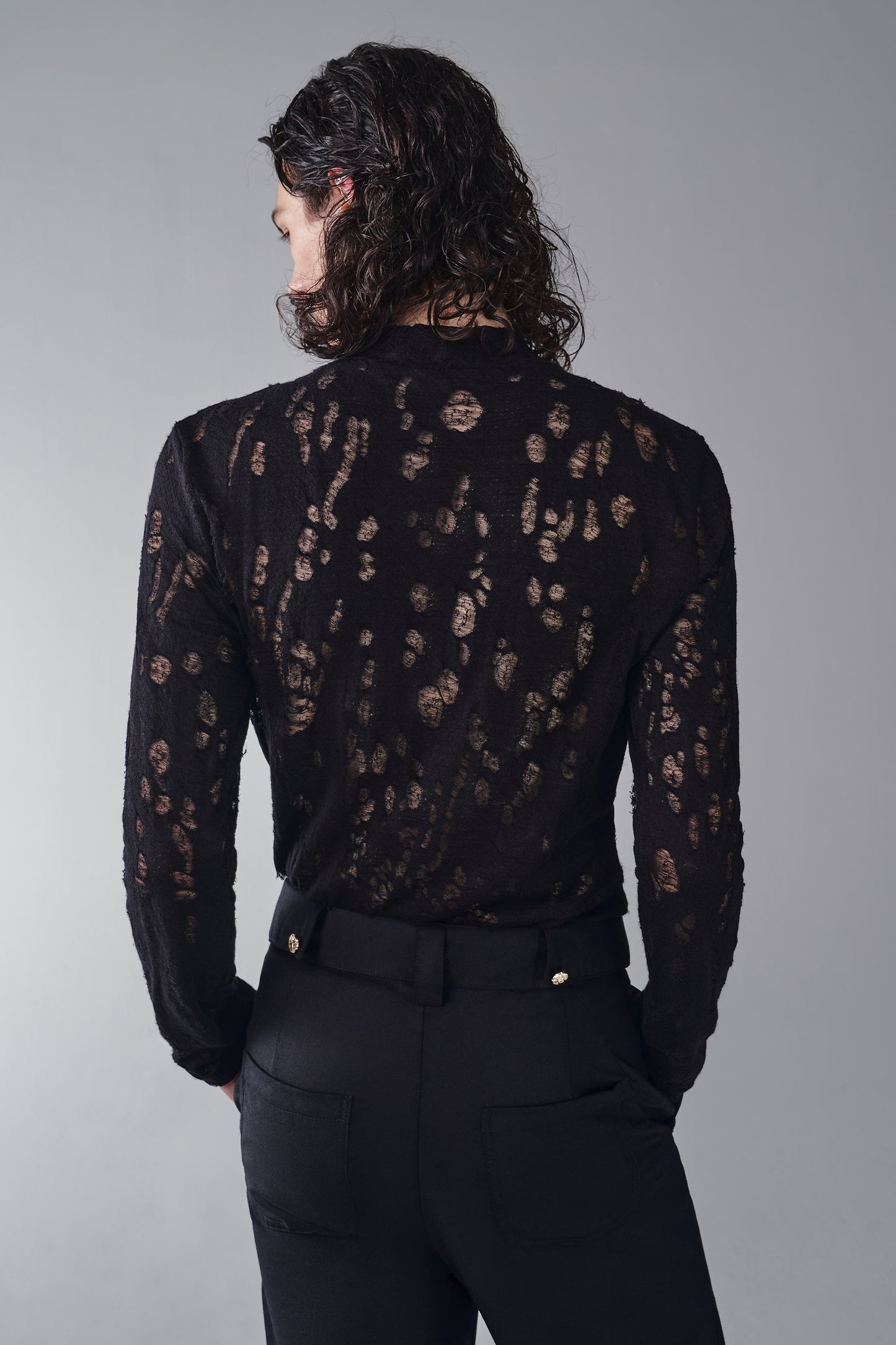 ordúdíordú | Top - Ripped Black Sweater