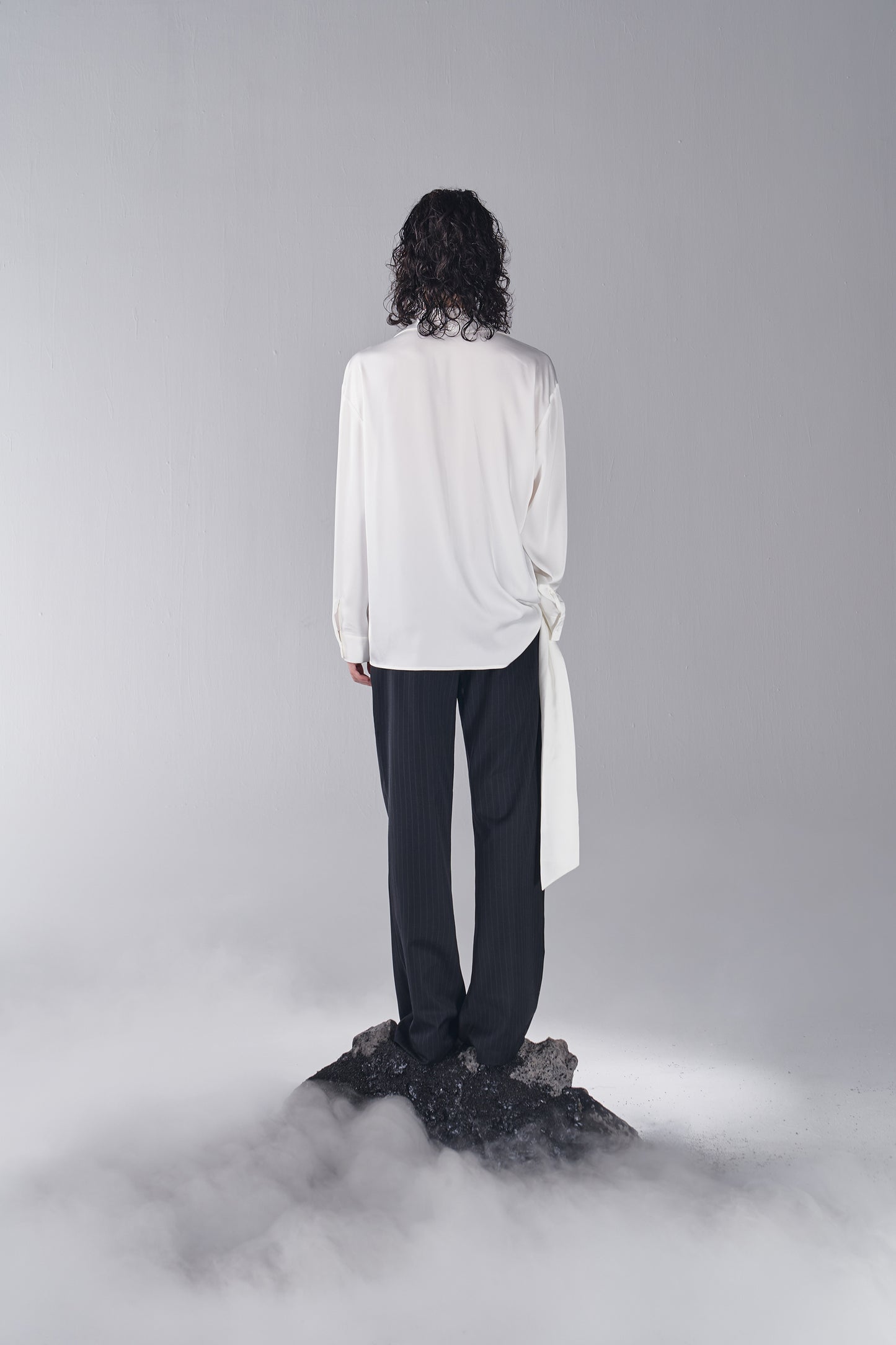 ordúdíordú | Shirt - Slouchy White Ribbon Shirt