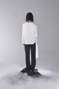 ordúdíordú | Shirt - Slouchy White Ribbon Shirt