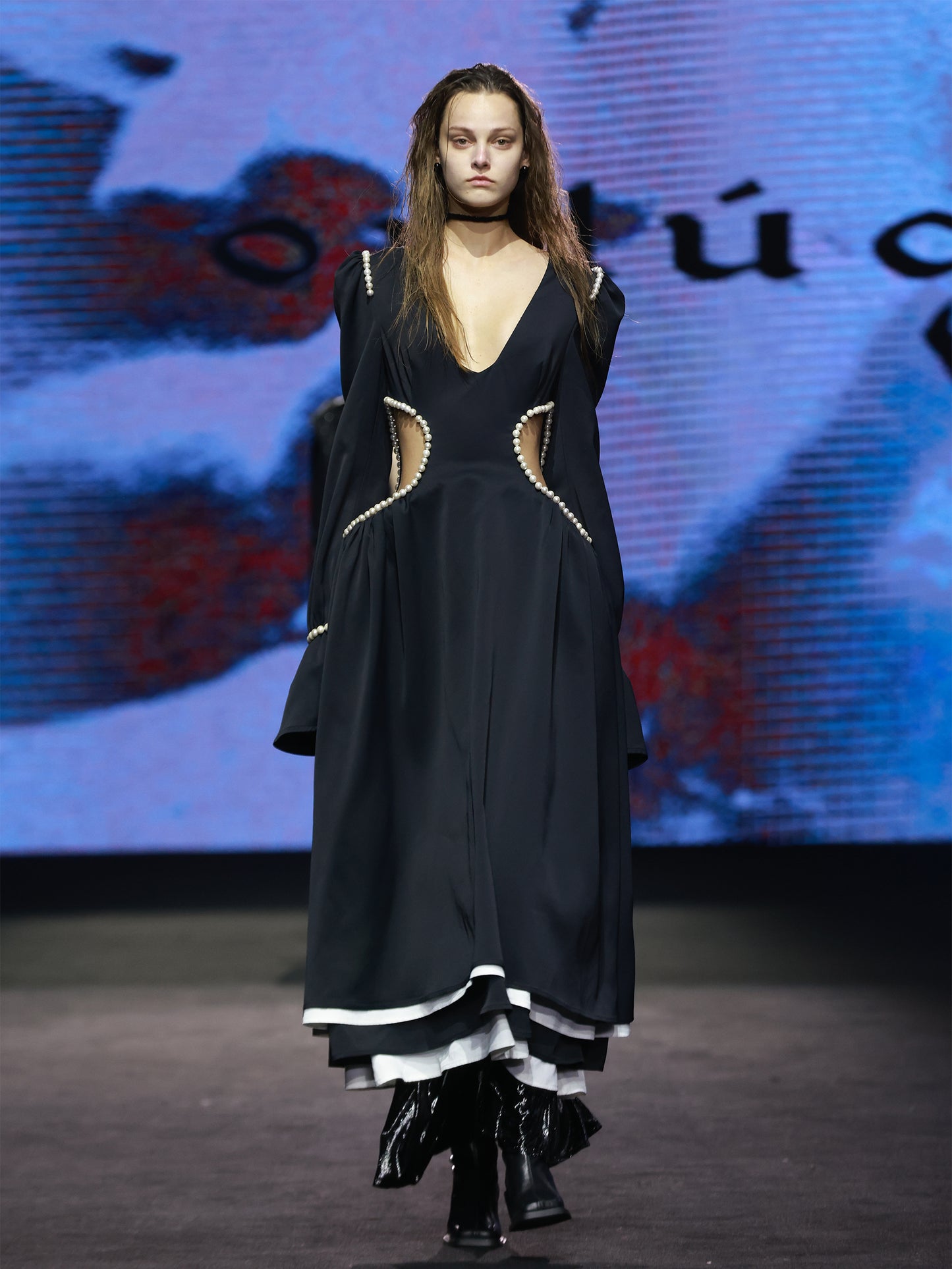 ordúdíordú | Dress- Three-dimensional Pearl Dress