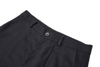 ordúdíordú | Trousers - Twill Front Pleated Deconstructed Slacks