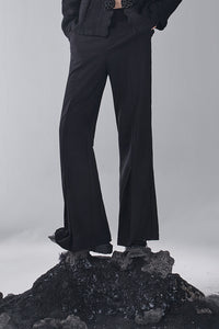 ordúdíordú | Trousers - Twill Front Pleated Deconstructed Slacks