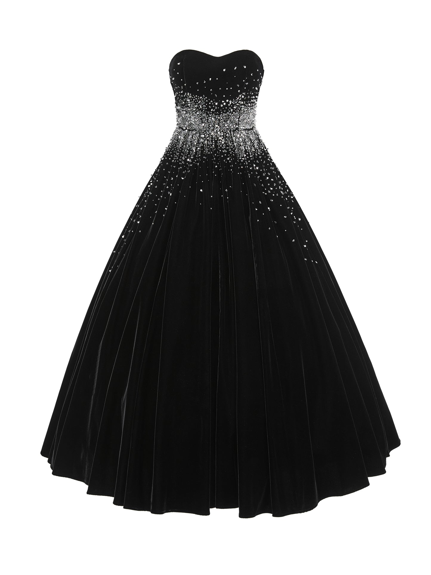 ordúdíordú | Dress - Velvet Puffy Dress with French Embroidery