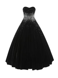 ordúdíordú | Dress - Velvet Puffy Dress with French Embroidery
