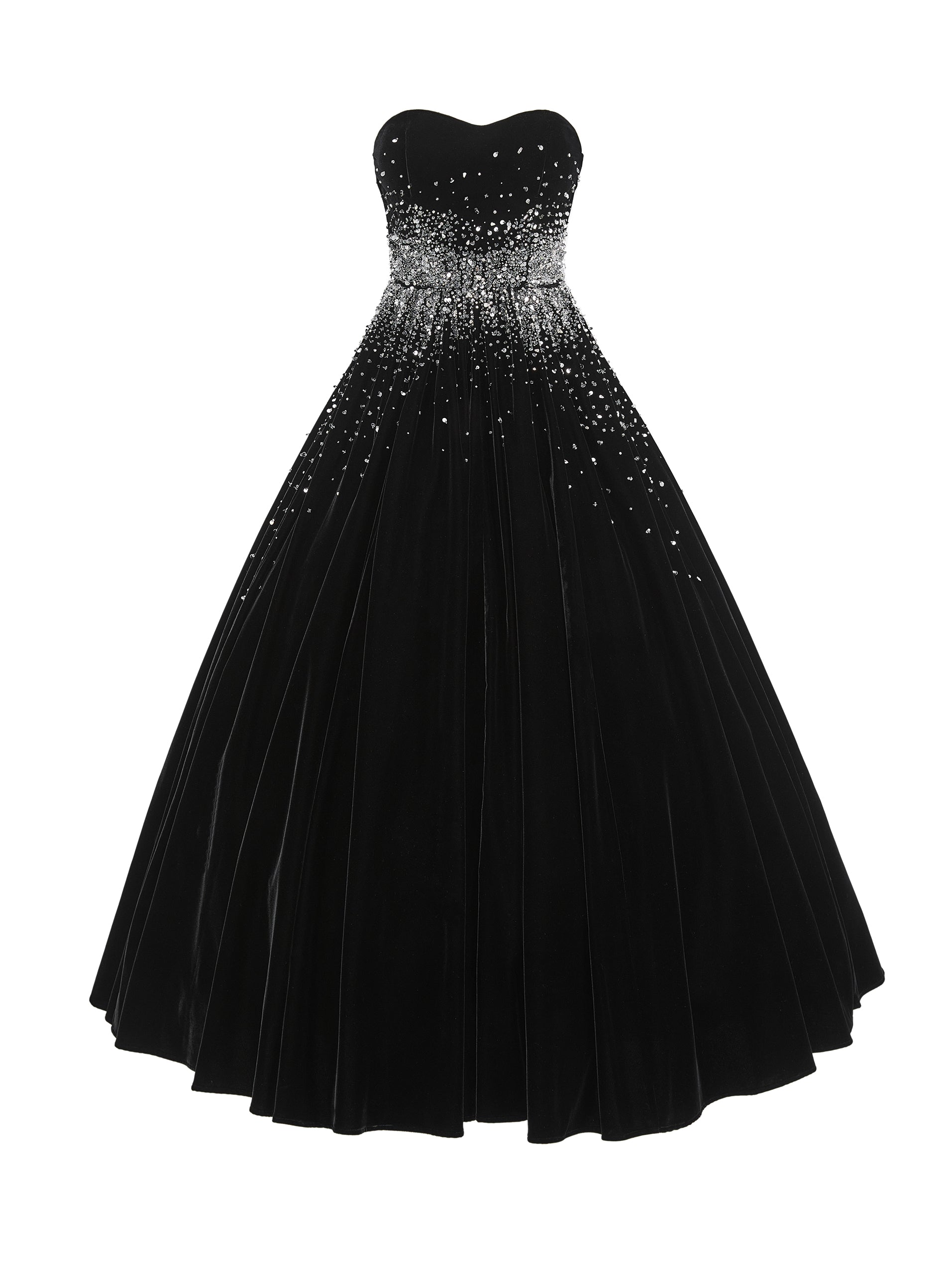 ordúdíordú | Dress - Velvet Puffy Dress with French Embroidery