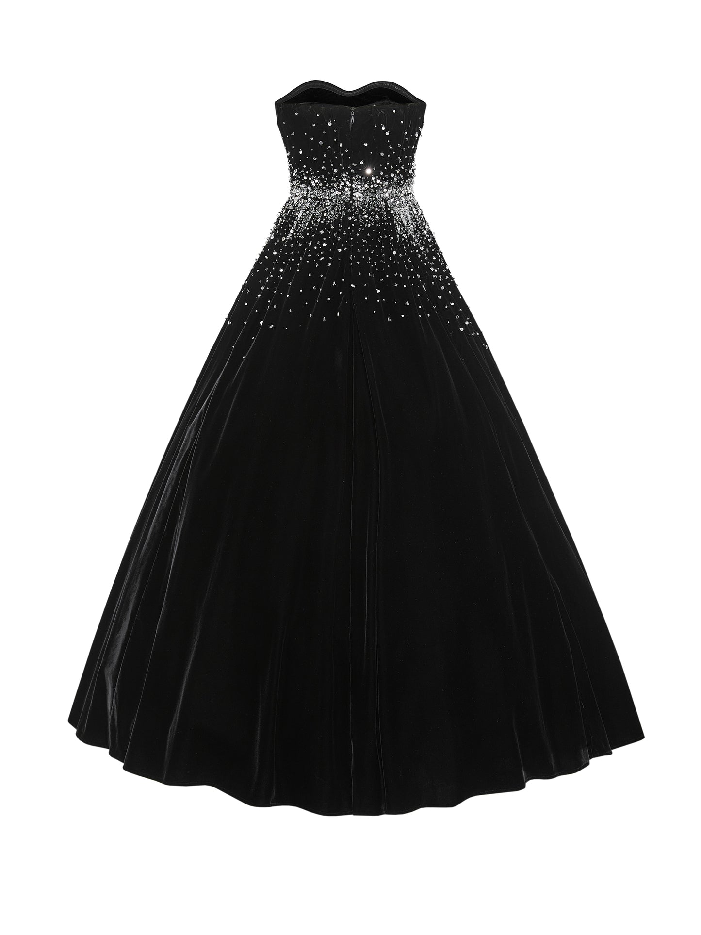 ordúdíordú | Dress - Velvet Puffy Dress with French Embroidery