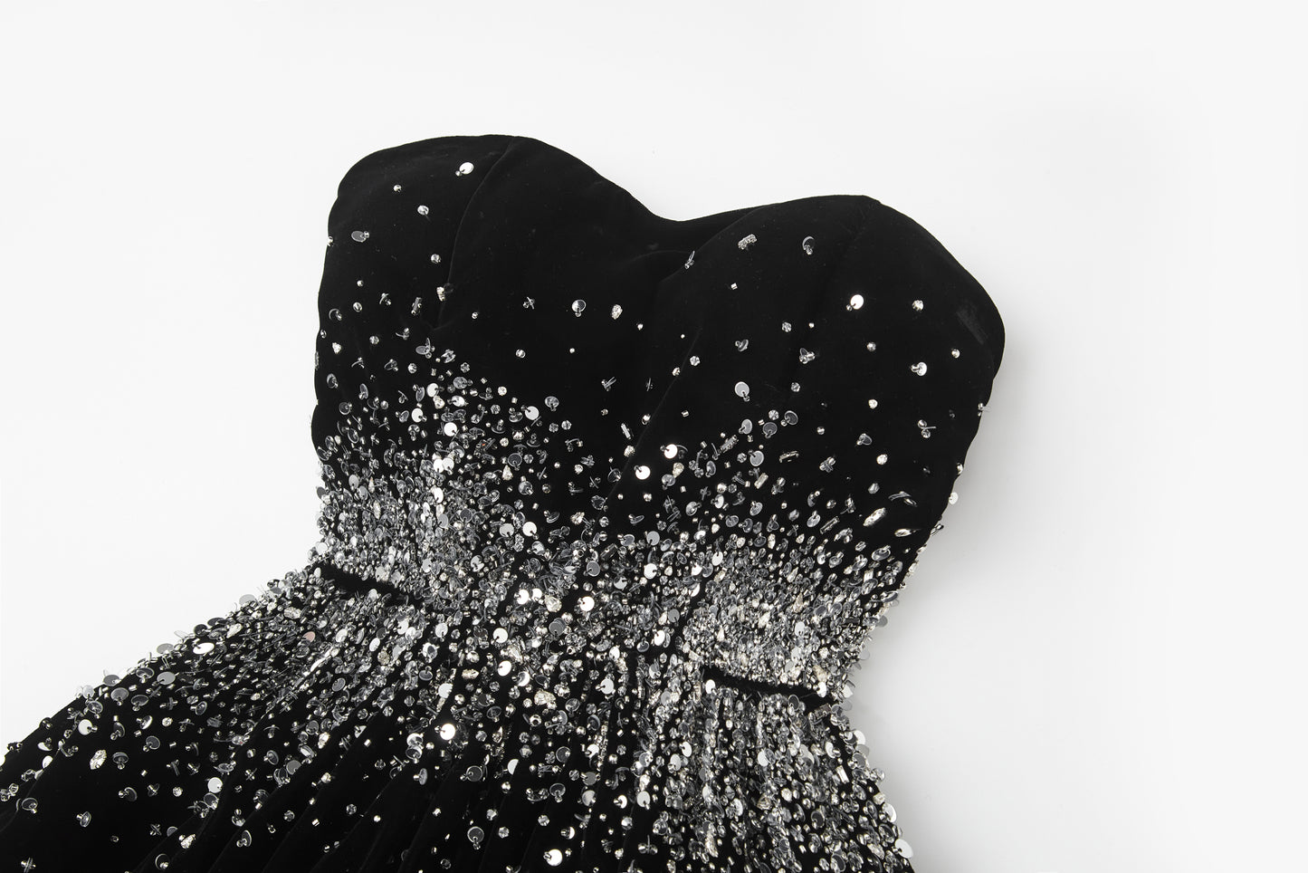 ordúdíordú | Dress - Velvet Puffy Dress with French Embroidery