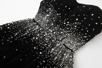 ordúdíordú | Dress - Velvet Puffy Dress with French Embroidery