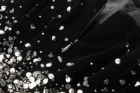 ordúdíordú | Dress - Velvet Puffy Dress with French Embroidery