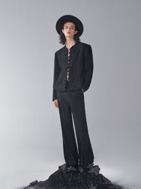 ordúdíordú | Coat - Coat with wavy flap button