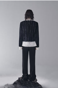 ordúdíordú | Coat - Woolen Collarless Coat