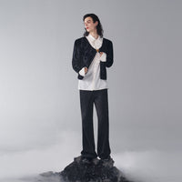 ordúdíordú | Coat - Woolen Collarless Coat