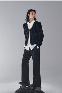 ordúdíordú | Coat - Woolen Collarless Coat